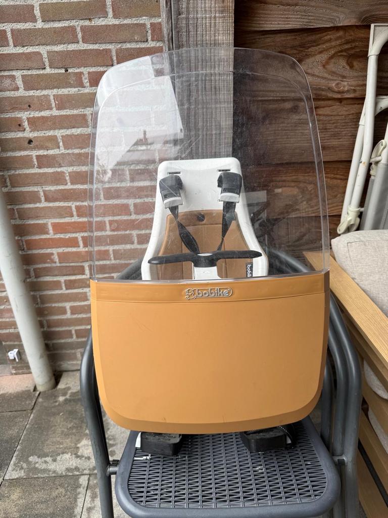Bobike voorzitje met windscherm, Fietsen en Brommers, Fietsaccessoires | Fietsstoeltjes, Voorzitje, Ophalen of Verzenden, 0 t/m 13 kg