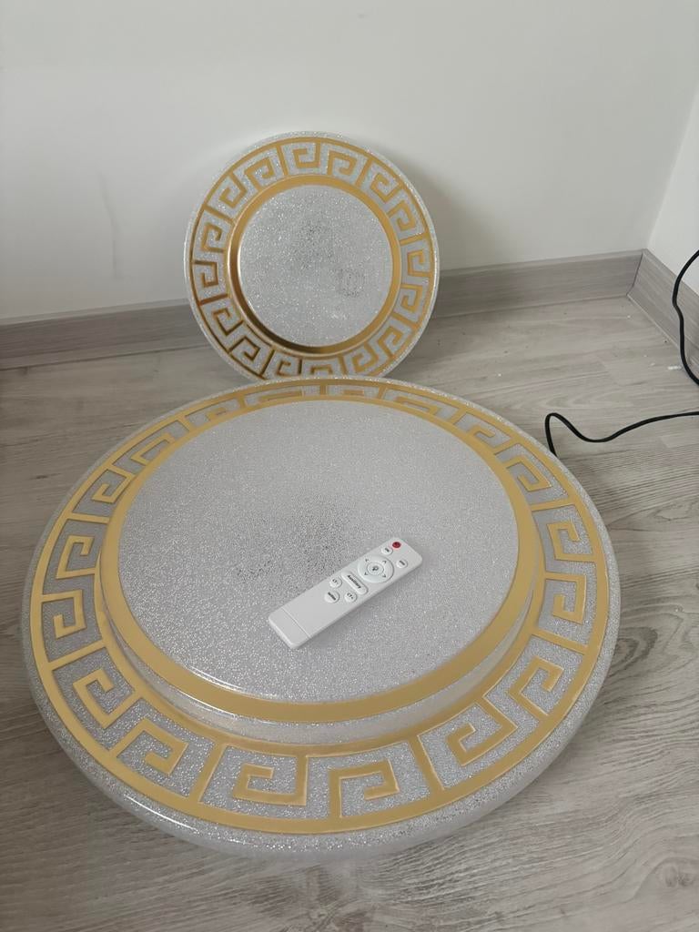 Plafondlamp 40’cm versace model led lamp 3 kleur dimbaar, Ophalen of Verzenden, Nieuw, Kunststof, Eric kuster