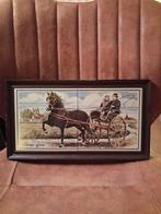 Vintage Tegeltableau Friese Sjees. Delft polychroom, Ophalen of Verzenden