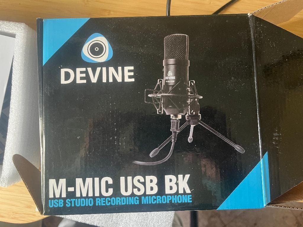 Devine M-MIC USB BK USB studiomicrofoon, Muziek en Instrumenten, Microfoons, Ophalen, Zo goed als nieuw, Studiomicrofoon