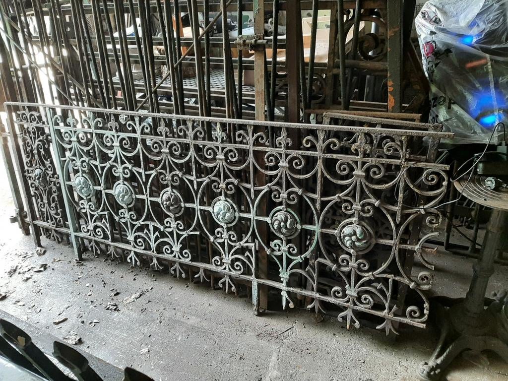 Schitterend gietijzeren balustrade, balkonhek, Ophalen, IJzer, Sierhekwerk