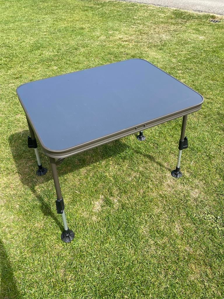 Compacte campingtafel - L80xB60xH66cm - Verstelbaar, Ophalen, Gebruikt, Campingtafel
