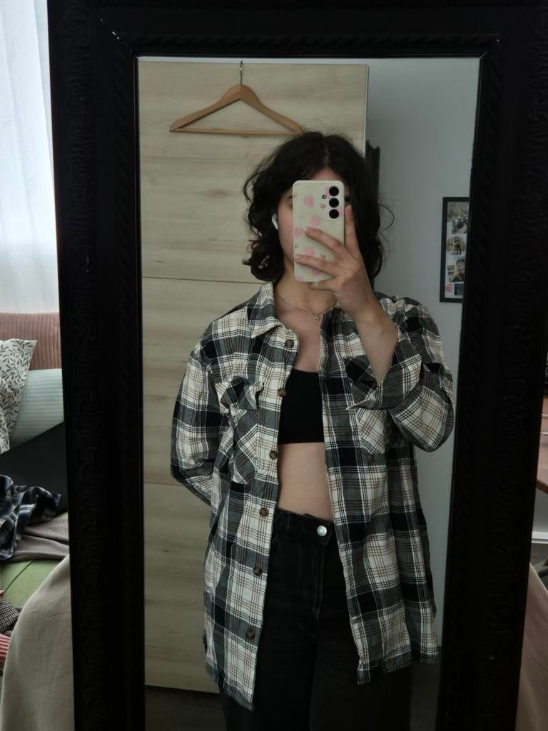 Lang vest, Zwart, Ophalen of Verzenden, Zo goed als nieuw, Maat 36 (S)