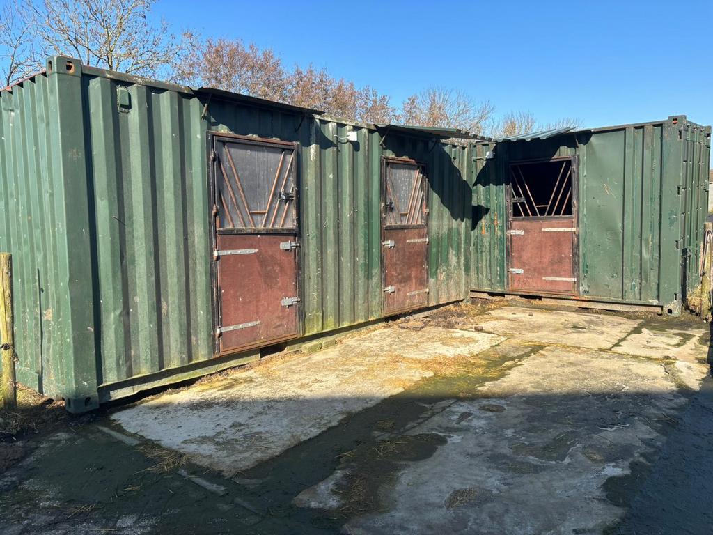 Containerstal mobiele paardenstal stal stalcontainer 2 stuks, Stalling, 2 of 3 paarden of pony's