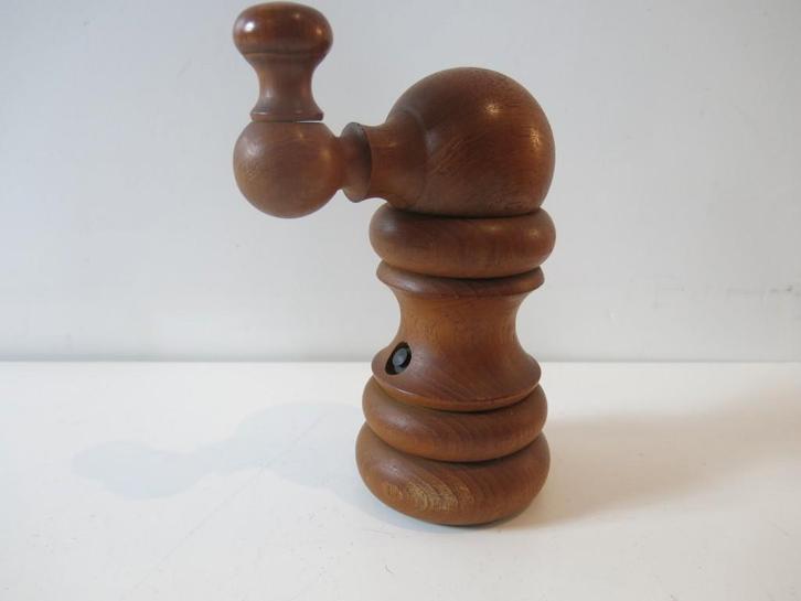 teakhouten pepermolen Jens Harald Quistgaard ca 1960, Antiek en Kunst, Kunst | Designobjecten, Ophalen of Verzenden