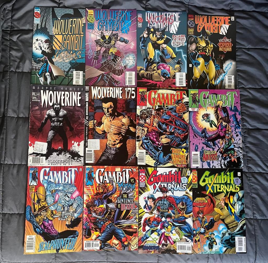 Wolverine Gambit comics bundel Marvel 90s lot, Meerdere comics, Ophalen of Verzenden, Zo goed als nieuw, Amerika