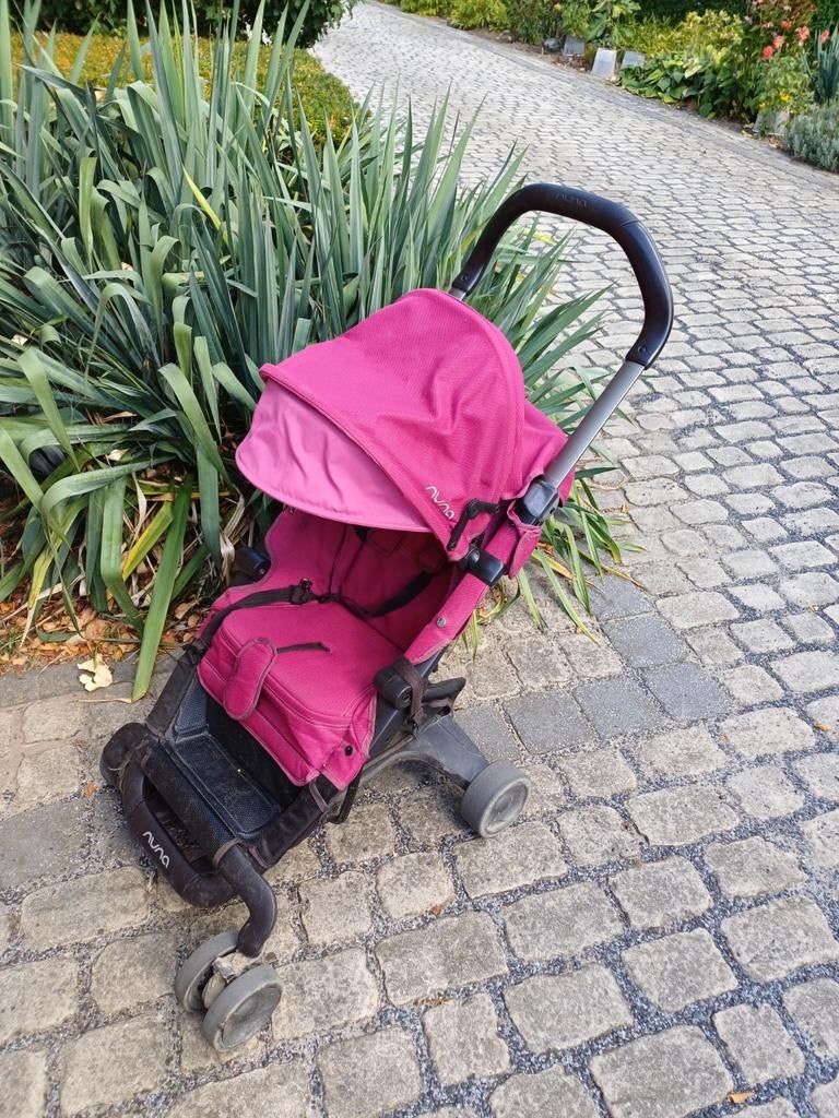 Nuna Pep buggy - roze en super stevig, Kinderen en Baby's, Buggy's, Ophalen, Gebruikt, Overige merken, Verstelbare rugleuning