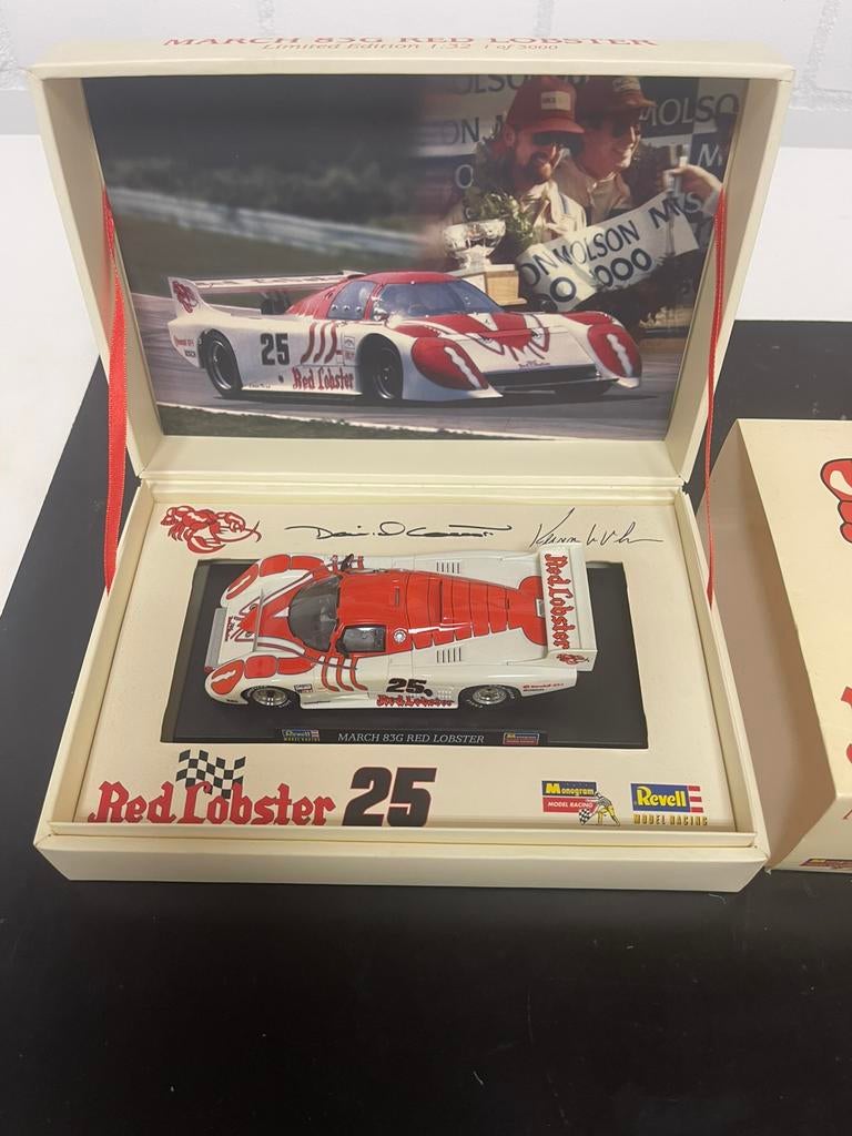 Revell Monogram March 83 G Red Lobster in ovp racebaan, Overige merken, Racebaan, Ophalen of Verzenden, Zo goed als nieuw