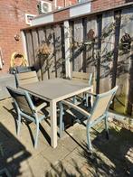 Tuintafel 90 x 90 cm, Tuin en Terras, Tuinsets en Loungesets, Ophalen, Gebruikt, Aluminium