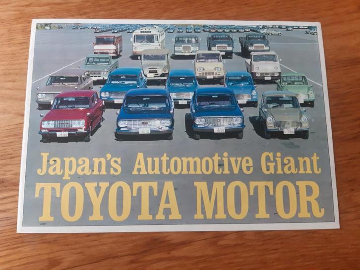 Toyota auto, bus & vrachtwagen Brochure 1966, Boeken, Auto's | Folders en Tijdschriften, Zo goed als nieuw, Toyota, Ophalen of Verzenden