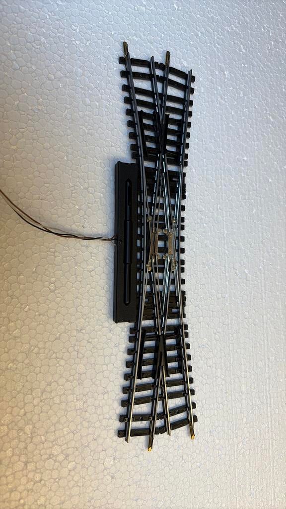 Engelse wissel, Gelijkstroom, Rails, Ophalen of Verzenden, Zo goed als nieuw