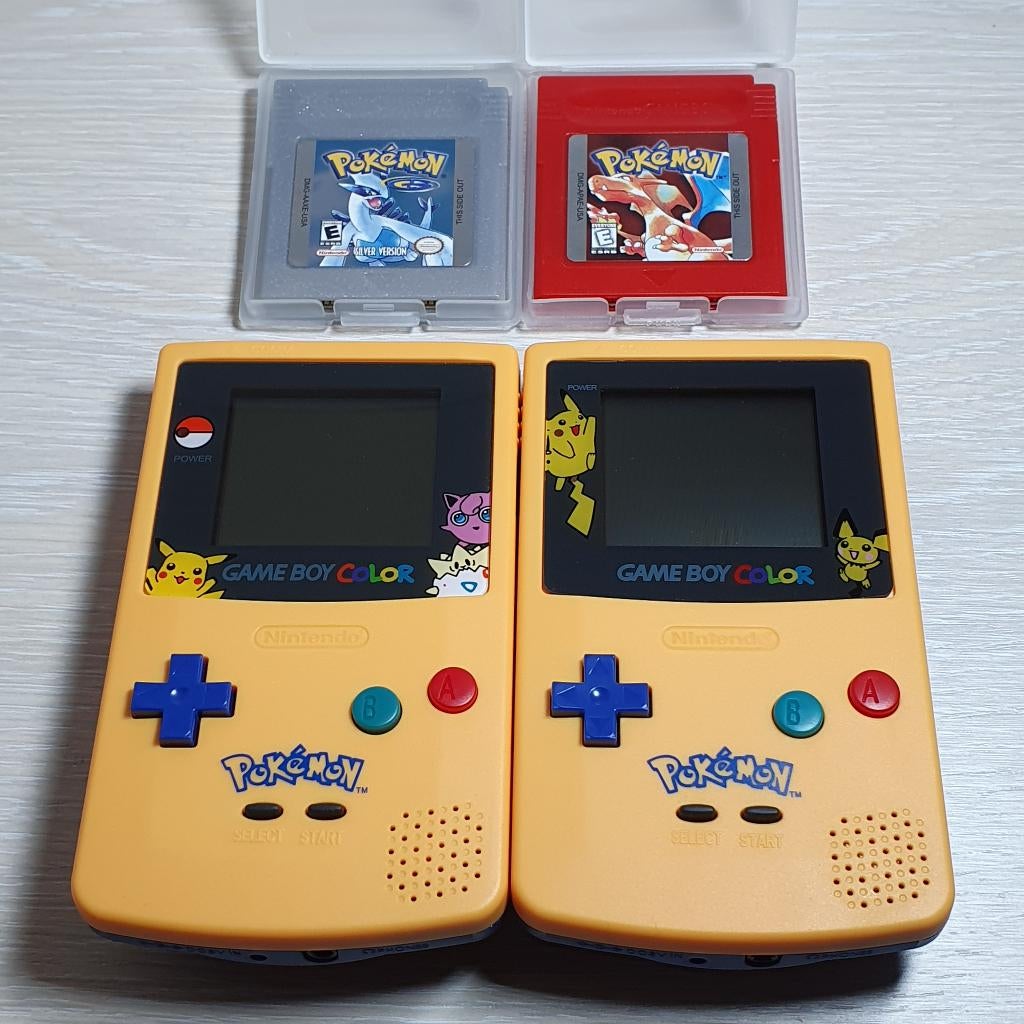 Gameboy Color Pikachu + Pokemon game, Avontuur en Actie, 1 speler, Ophalen of Verzenden, Zo goed als nieuw