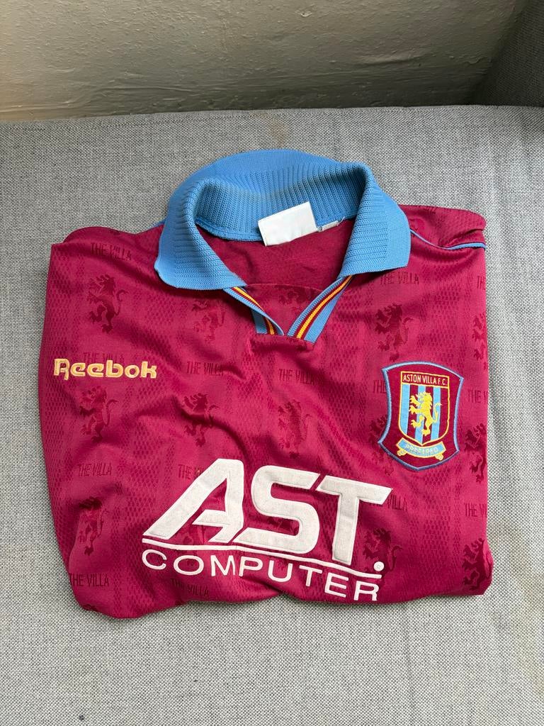 Reebok Aston Villa voetbalshirt maat 42/44, Ophalen of Verzenden, Zo goed als nieuw, Maat 52/54 (L), Paars