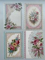 Brocante kaarten set van 4 nr2, Antiek en Kunst, Ophalen of Verzenden