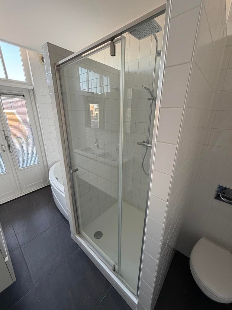 Douchedeur L 200 x B 99cm, Doe-het-zelf en Verbouw, Sanitair, Ophalen, Gebruikt, Glas, Douche