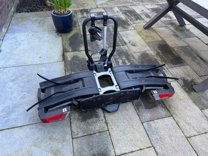 Thule EasyFold XT F2, Auto diversen, Fietsendragers, Zo goed als nieuw, Trekhaakdrager, 2 fietsen, Elektrische fiets, Ophalen