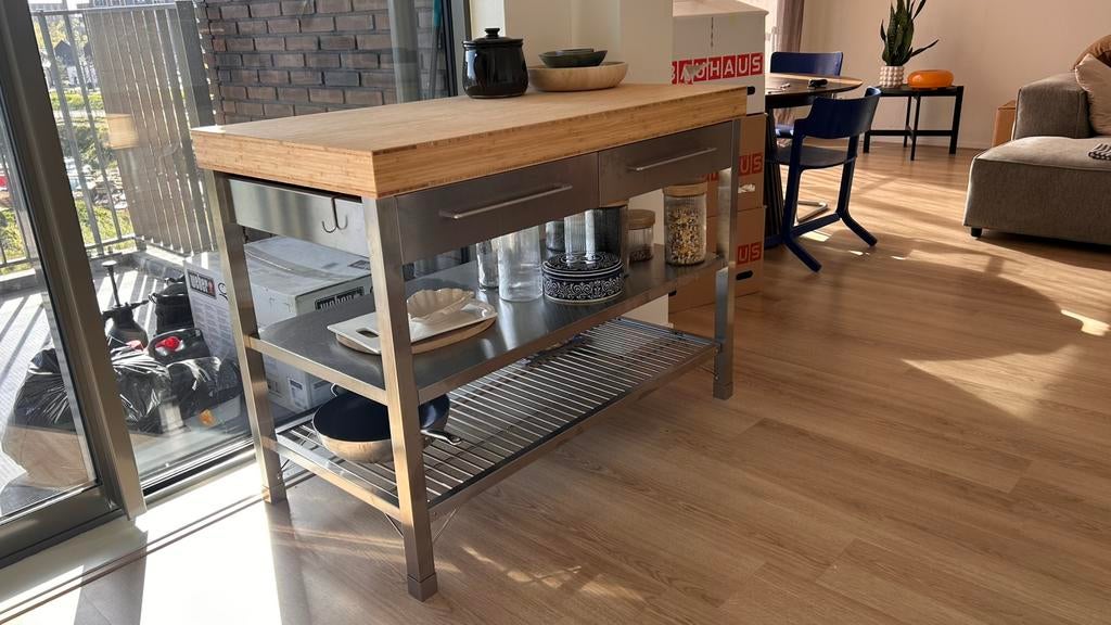 IKEA werkbank keukenblok, Huis en Inrichting, Keuken | Keukenelementen, Ophalen, 100 tot 150 cm, Zo goed als nieuw, Minder dan 100 cm