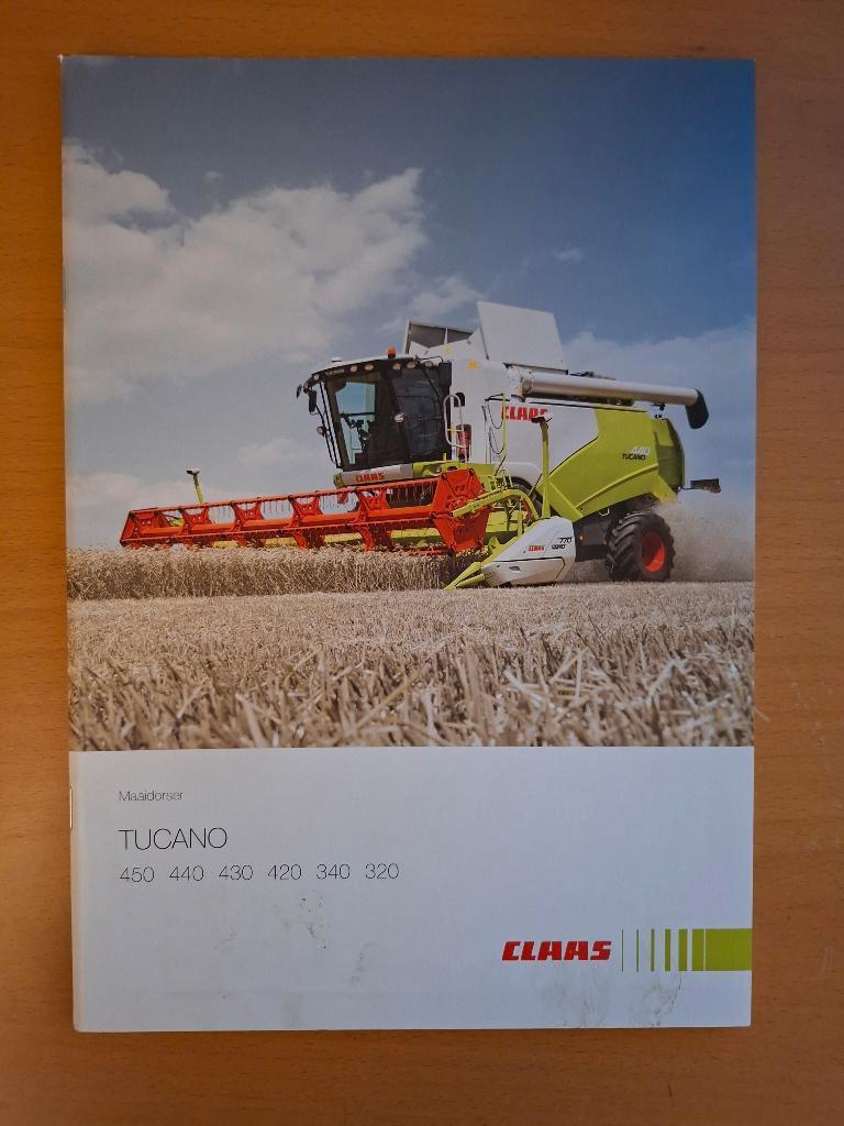 Folder Claas maaidorser Tucano 450, 440, 430, 420, 340, 320, Ophalen of Verzenden, Gelezen, Tractor en Landbouw