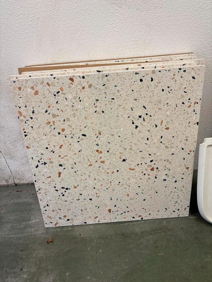 5 Terrazzo tegels 60x60 cm, Doe-het-zelf en Verbouw, Tegels, Nieuw, Vloertegels, Overige materialen, 60 cm of meer, Minder dan 5 m²