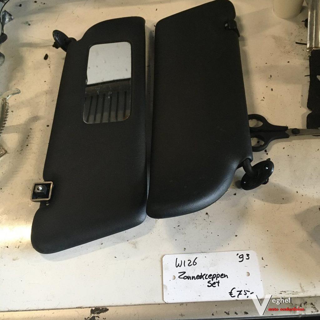 Mercedes W126 1993 Zonnekleppen set