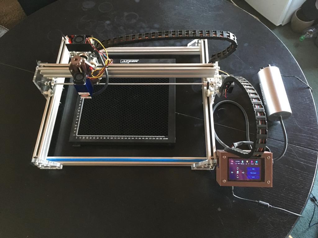 Laser graveermachine 7 Watt compleet met toebehoren., Hobby en Vrije tijd, Elektronica-componenten, Zo goed als nieuw, Ophalen