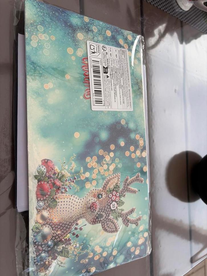 Diamond painting kaarten met kerst rendier, Hobby en Vrije tijd, Kaarten | Zelf maken, Nieuw, Overige typen, Kerst, Ophalen of Verzenden