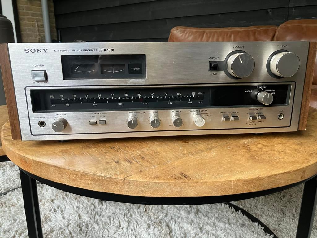 Sony STR-4800 FM-stereo/FM-AM ontvanger - Jaren '70 klassiek, Gebruikt, Ophalen of Verzenden, Sony, Minder dan 60 watt