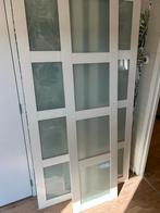 Witte Pax kastdeuren met glas, Ophalen, Gebruikt, 50 tot 100 cm, Glas