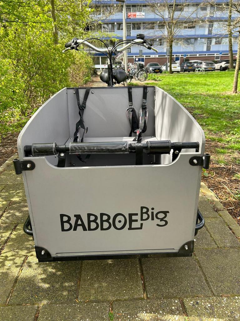 Te koop Babboe Big bakfiets, Ophalen, Gebruikt, 4 kinderen of meer