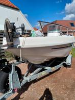 Leuke 6 persoons vis/toerboot met zonnedek of tafel., Gebruikt, Ophalen of Verzenden, Minder dan 70 pk, 3 tot 6 meter