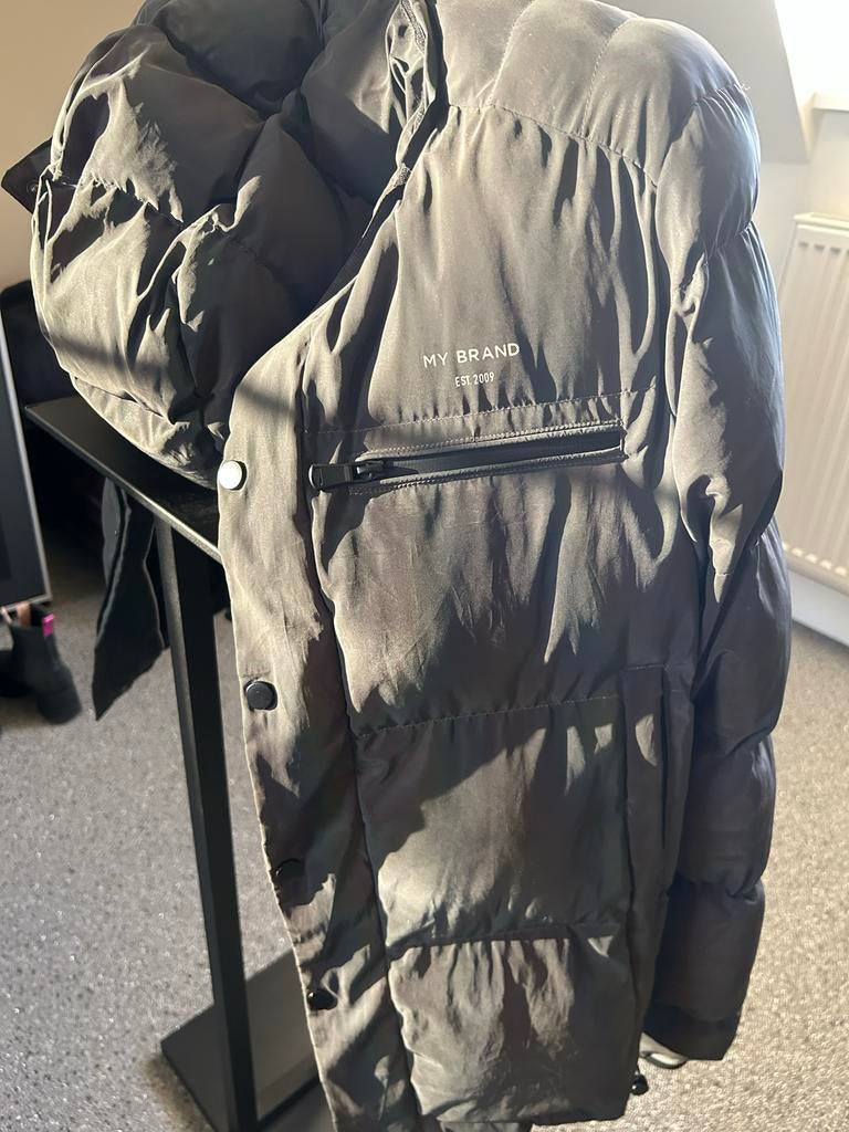 MY BRAND Winterjas Maat L - Oliepatroon, Kleding | Heren, Ophalen of Verzenden, Gedragen, Maat 52/54 (L), Overige kleuren