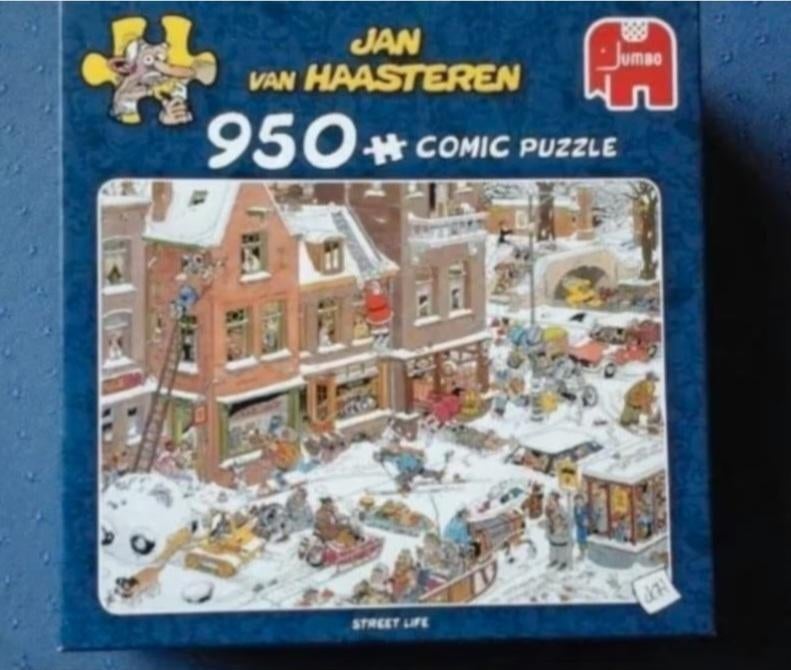 Puzzel Jan van Haasteren 'street life', Ophalen, 500 t/m 1500 stukjes, Zo goed als nieuw, Legpuzzel