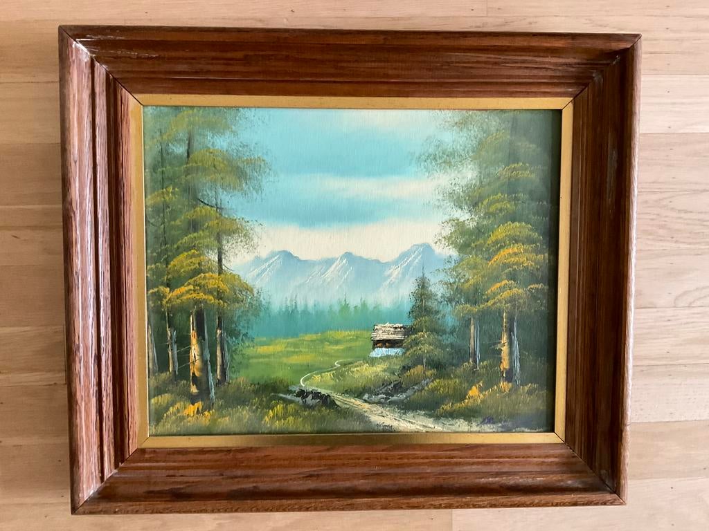 landschapsschilderij, Antiek en Kunst, Kunst | Schilderijen | Klassiek, Ophalen of Verzenden