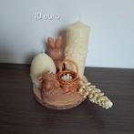 Zelfgemaakte paas kaarsen sets, Huis en Inrichting, Woonaccessoires | Kandelaars en Kaarsen, Ophalen of Verzenden, Nieuw, Hout