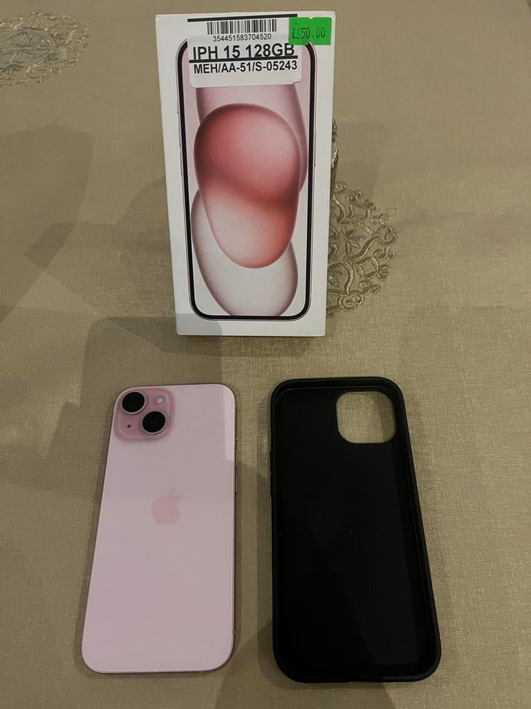 Nieuwe iPhone 15 - 100% batterijconditie, geen schade!, Telecommunicatie, Mobiele telefoons | Apple iPhone, 128 GB, IPhone 15