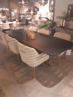 eettafel zwart eiken deens model Haley van Richmond Interior, Richmond Interiors, 50 tot 100 cm, Vijf personen of meer, Richmond Interiors model Hayley