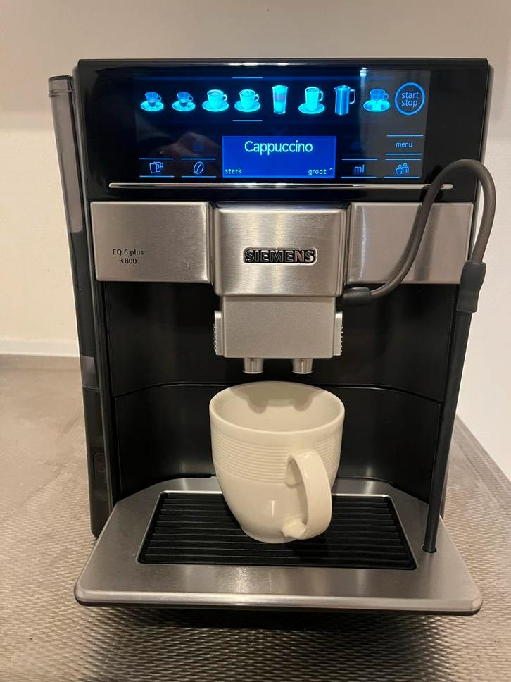 Siemens EQ.6 plus s800 koffiemachine, Witgoed en Apparatuur, Koffiezetapparaten, Zo goed als nieuw, Koffiebonen, Koffiemachine