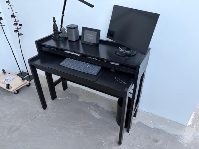 Massieve schrijftafel Modesto met 4 schuifbakjes, Ophalen, Gebruikt, Overige merken, Modern