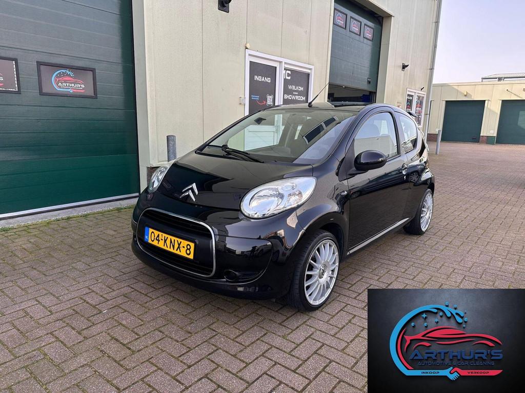 Nette Citroën C1 Ambiance | Half leer | Airco | Zeer zuinig, Auto's, Citroën, Voorwielaandrijving, Gebruikt, Zwart, 4 stoelen