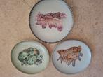 Wandborden van porselein, 3 stuks in combi, Ophalen of Verzenden, Glas of Kopje