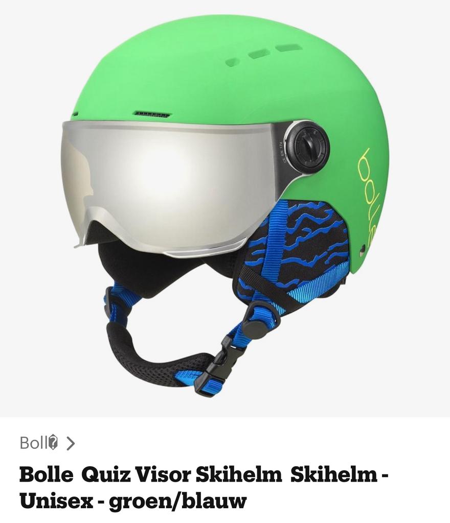 Skihelm Junior met Vizier Bollé, Overige merken, Gebruikt, Overige typen, Ophalen of Verzenden