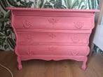 Roze buikkastje met 3 lades, Antiek en Kunst, Antiek | Meubels | Kasten, Ophalen