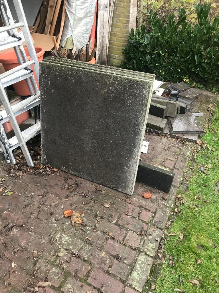 tegels, Tuin en Terras, Tegels en Klinkers, Ophalen, Gebruikt, Beton, Gecoat