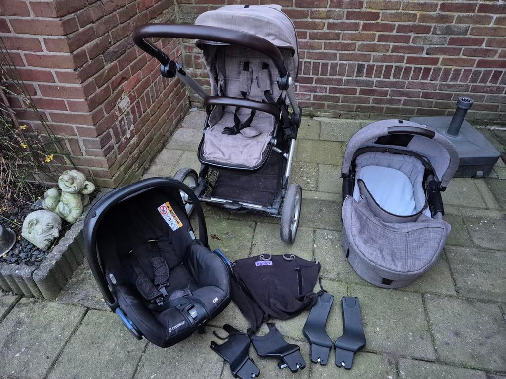 Mutsy kinderwagen incl. Ligbak & maxicosi, Kinderen en Baby's, Kinderwagens en Combinaties, Ophalen, Gebruikt, Mutsy