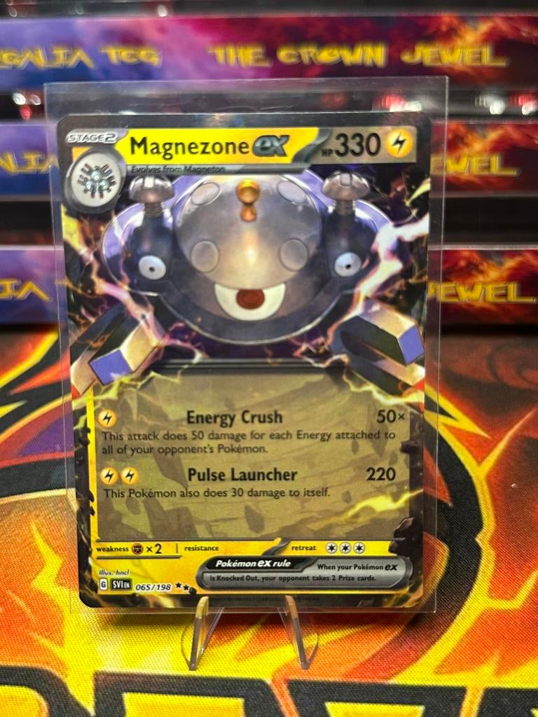 Magnezone ex (SVI 065) Scarlet & Violet, Ophalen of Verzenden, Zo goed als nieuw, Losse kaart, Foil