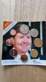 Oranje setje euro munten op een kaart en munten geseald, Ophalen of Verzenden