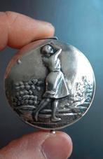 Art deco sterling zilveren Lady Golfer golfpil , zilver art, Ophalen of Verzenden, Zilver