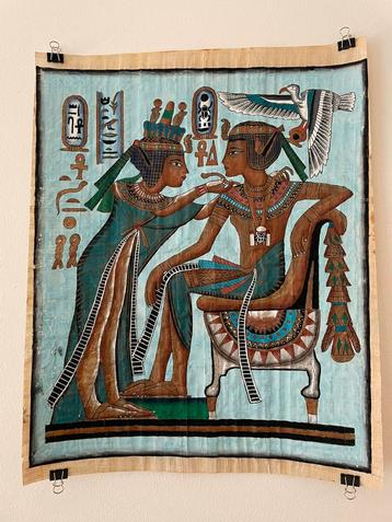 Egyptische schildering op papyrus beschikbaar voor biedingen