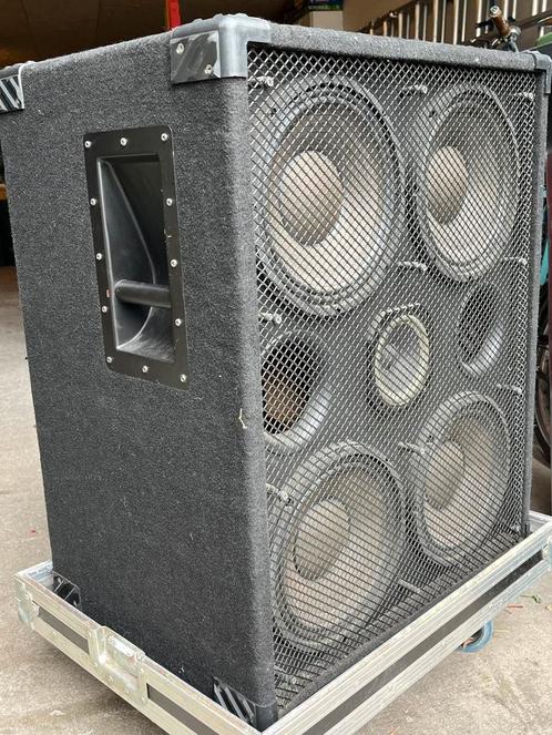 Bass cabinet, 4x10 inch, incl flight case, Muziek en Instrumenten, Versterkers | Bas en Gitaar, Gebruikt, Basgitaar, 100 watt of meer
