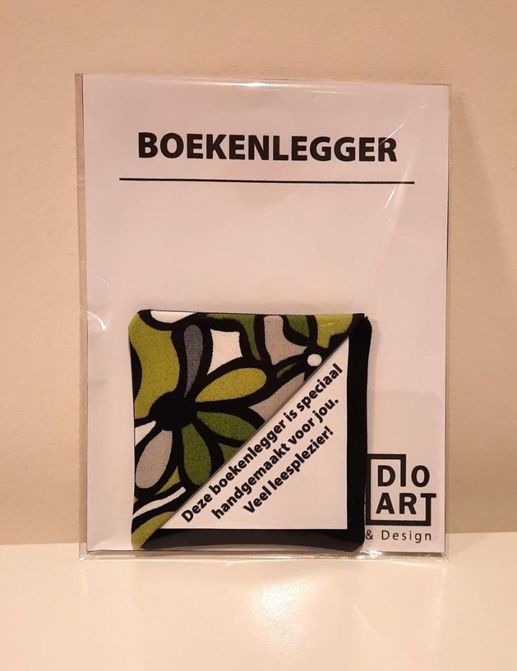 Boekenlegger - Vierkante vorm - Groen print, Hobby en Vrije tijd, Overige Hobby en Vrije tijd, Nieuw, Verzenden